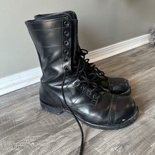 Corcoran 1500 Black Leather Jump Boots Men's Size 10D Made in USA Military