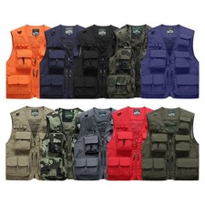 Mens Sleeveless Multi-Pocket