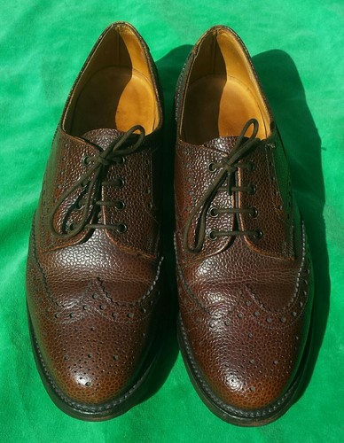 Barbour leather brogues size - leather,