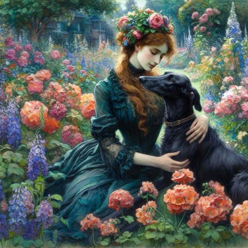 Pre raphaelite greyhound - pre,