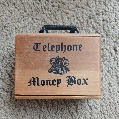 Vintage wooden telephone - vintage,