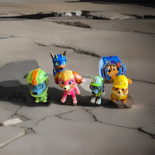 Various paw patrol figures - various, 4cm