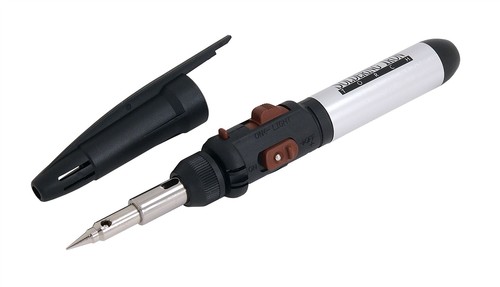 Self igniting gas soldering - self,