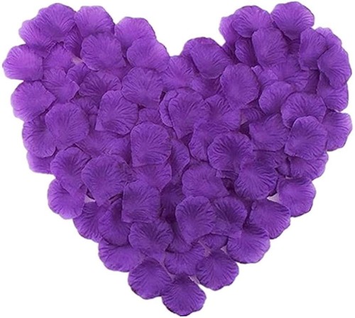 Valentines silk rose petals - rose,