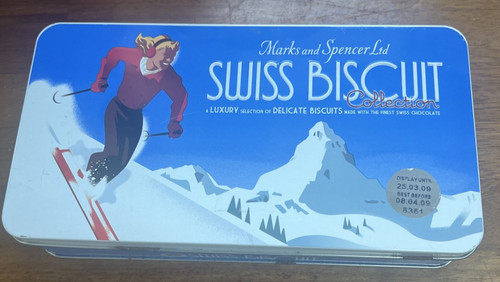 Vintage biscuit tin from - biscuit,