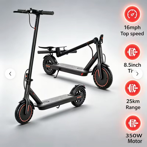Folding electric scooter long - folding,