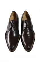 Brown hand crafted mens derby - brown,