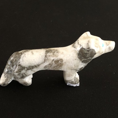 Zuni marble shepherd dog - marble,