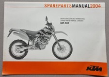 GENUINE IN GOOD CONDITION KTM 625 SXC  ENDURO 2004 CHASSIS SPARE PARTS MANUAL