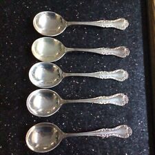 Old Vintage Mappin & Webb Mappin Plate Silver Plated Soup Spoons 6.75” Long