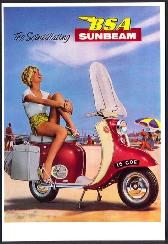 Modern postcard bsa sunbeam - postcard:,
