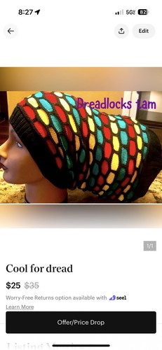 Women knit dreadlocks tam - knit,
