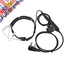 PTT Adjustable Telescopic Throat Vibration Mic Headset For Kenwood Baofeng UV5R