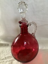 Vintage Cranberry Coloured