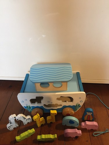 Hape wooden noah ark set - hape,