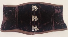 Brown Velvet Under bust Corset