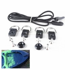 Canoe Kayak Black D Rings Outfitting Fishing Rigging Bungee Kit Accessories