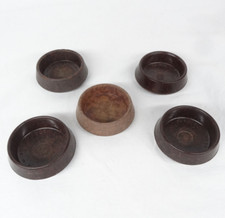 Vintage Bakelite Set of 4 + Spare Furniture Rests Carpet Protector Caster Cups