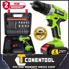 CONENTOOL Cordless Drills 21V Electric Drill Driver Set With Charger And Battery