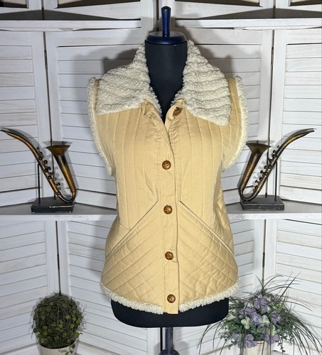 Vintage 70s quilted - , vest