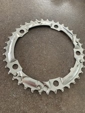 Shimano middle chainring PCD 130mm  9 speed Compatible. Silver