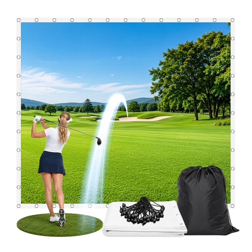 Golf simulator impact - 3d,