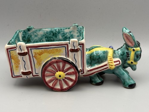 Vintage ceramic donkey - vintage,