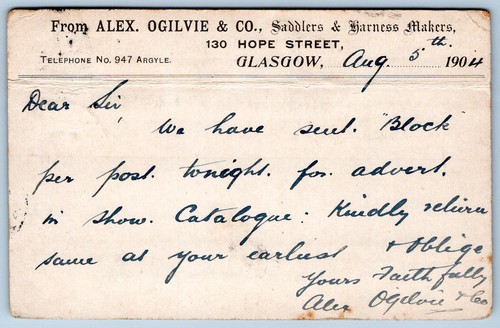 Glasgow saddlers hope street - saddlers,
