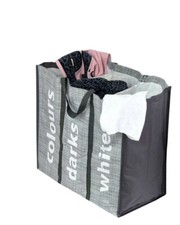 3 Section Laundry Bag Bin