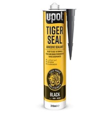 Upol Tiger Seal Adhesive Sealant 1K Seam Sealer Cartridge Black 310ml