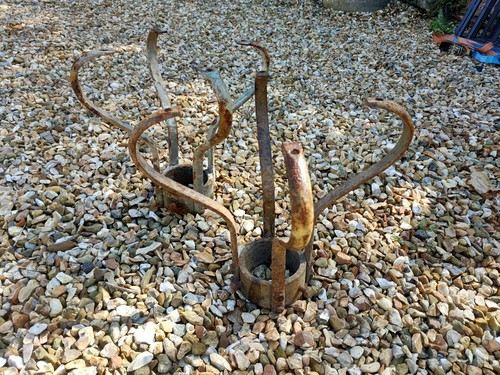 Antique street light brackets - light,
