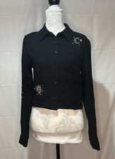 Disturbia Celestial Shirt Size 8 Black Long Sleeved New Without Tags