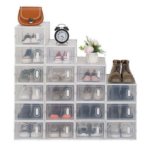 Pack clear plastic shoe - 18,