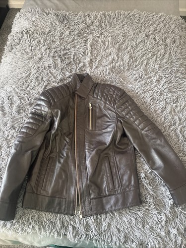 Boys leather jacket - leather,