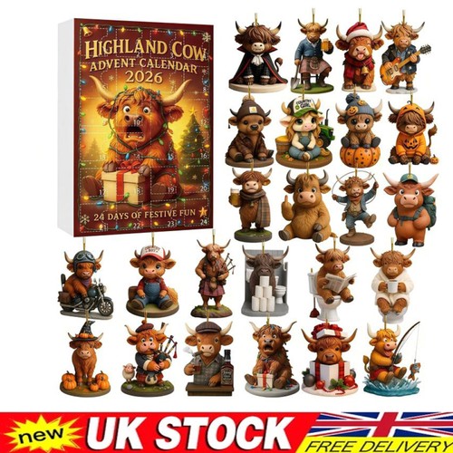 Highland cow christmas - highland,