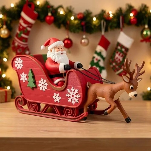 Printed christmas santa - christmas,