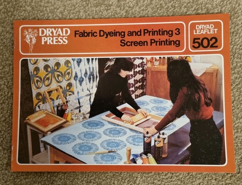 Vintage dryad press leaflet - vintage, no