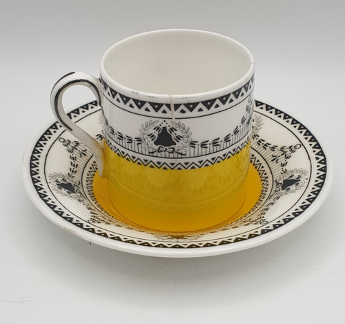 Shelley art deco yellow - art,