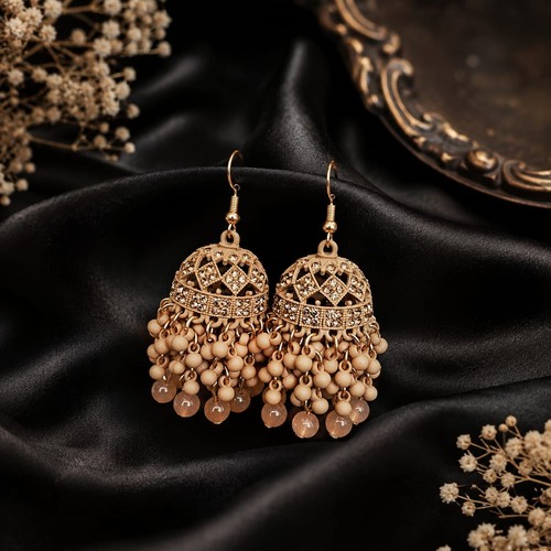 Jhumka earrings indian - jhumka,