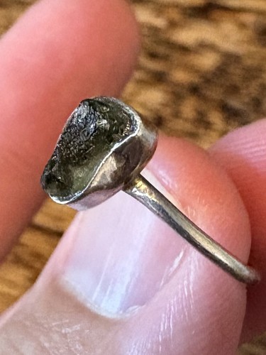 Genuine moldavite 925 silver - moldavite,