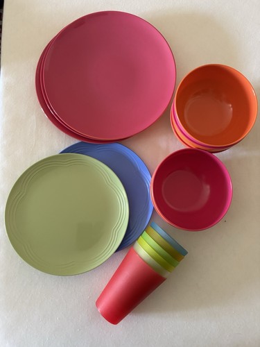 Plastic plates bowls and cups - plastic,