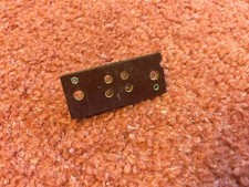 One used vintage TANNOY 4 pin speaker socket, Silver Red Gold HPD (843)
