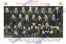 WALES 1930 RUGBY TEAM PHOTOGRAPH (v Ireland) 