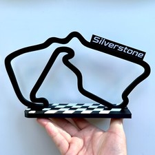 3D F1 Silverstone Giant Gift Racing Track Model – Chequered Flag Stand Custom