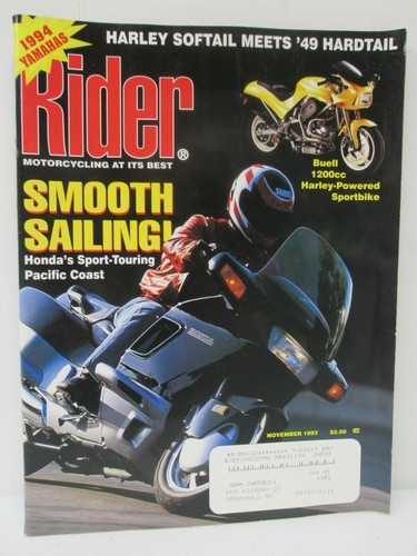 Rider magazine november 1993 - magazine,