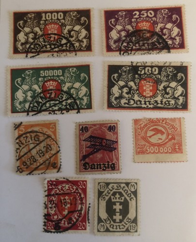 Danzig stamps 1923 - , sg