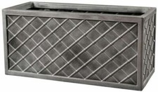 Lead Effect Trough Plant Pot