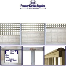 Premier Square Trellis Garden Lattice Climbing Plant Various Sizes & Colours 1-4