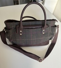 JOULES Everyday Green Tweed Hand/shoulder Bag- VGC