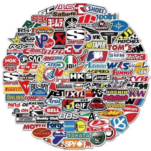 100 stickers car bike - stickers,